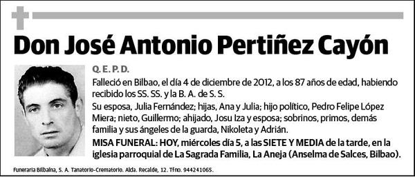 PERTIÑEZ CAYON,JOSE ANTONIO