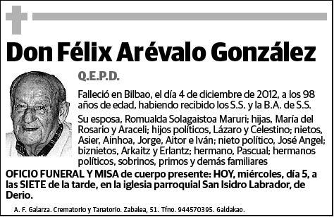 AREVALO GONZALEZ,FELIX