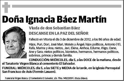 BAEZ MARTIN,IGNACIA