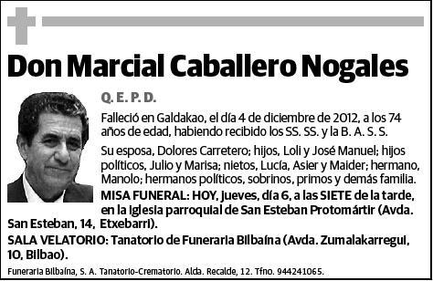 CABALLERO NOGALES,MARCIAL