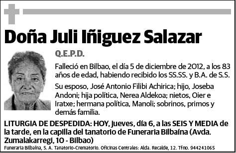 IÑIGUEZ SALAZAR,JULI