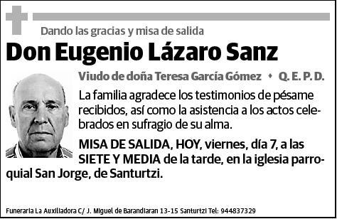 LAZARO SANZ,EUGENIO