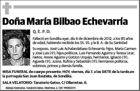 BILBAO ECHEVARRIA,MARIA