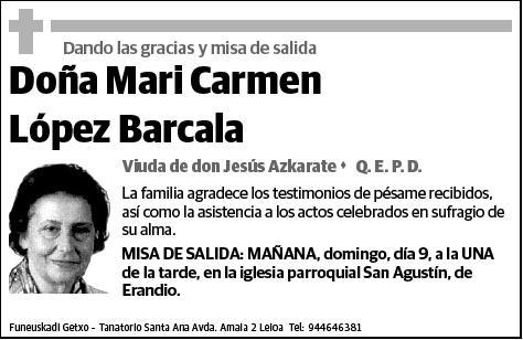 LOPEZ BARCALA,MARI CARMEN