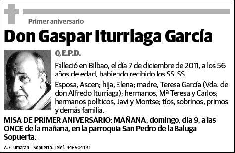 ITURRIAGA GARCIA,GASPAR