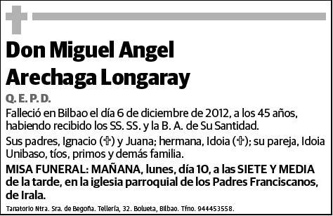 ARECHAGA LONGARAY,MIGUEL ANGEL