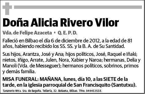 RIVERO VILOR,ALICIA