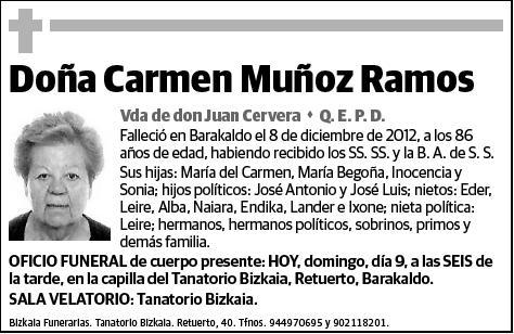 MUÑOZ RAMOS,CARMEN