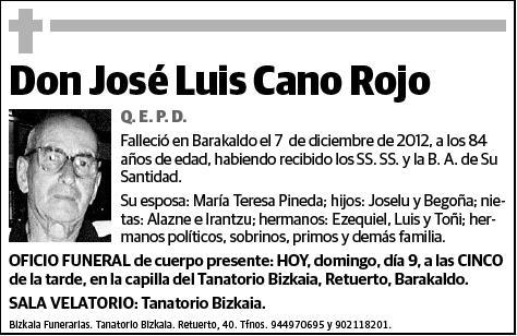 CANO ROJO,JOSE LUIS