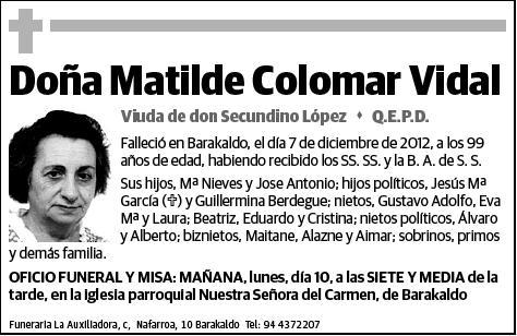 COLOMAR VIDAL,MATILDE