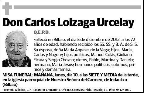 LOIZAGA URCELAY,CARLOS