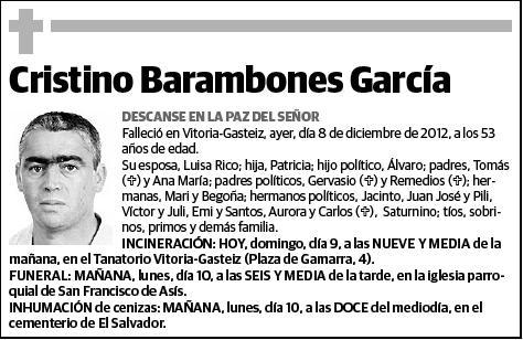 BARAMBONES GARCIA,CRISTINO