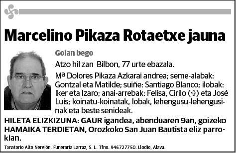 PIKAZA ROTAETXE,MARCELINO