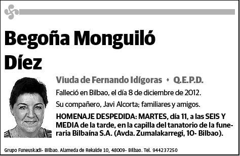 MONGUILO DIEZ,BEGOÑA