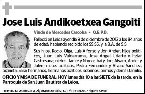 ANDIKOETXEA GANGOITI,JOSE LUIS