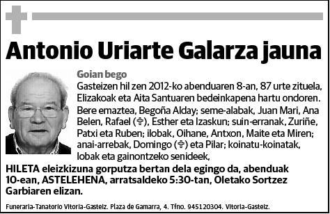 URIARTE GALARZA,ANTONIO