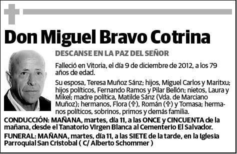 BRAVO COTRINA,MIGUEL