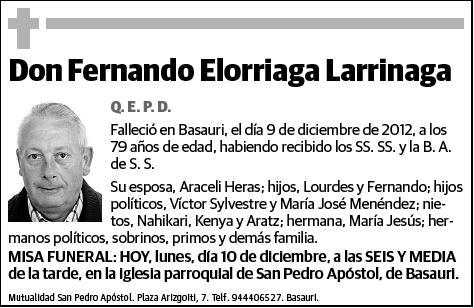 ELORRIAGA LARRINAGA,FERNANDO