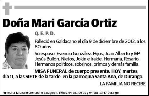 GARCIA ORTIZ,MARI