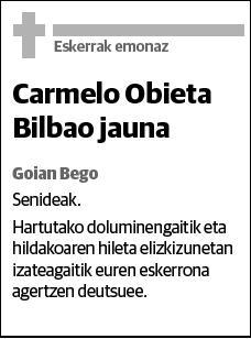 OBIETA BILBAO,CARMELO