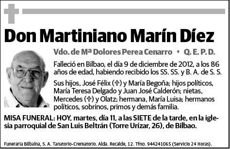 MARIN DIEZ,MARTINIANO