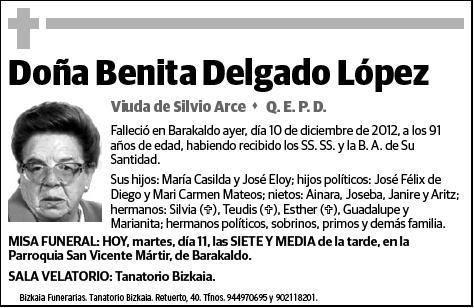 DELGADO LOPEZ,BENITA