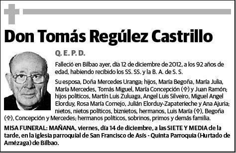 REGULEZ CASTRILLO,TOMAS