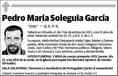 SOLEGUIA GARCIA,PEDRO MARIA