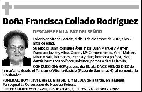 COLLADO RODRIGUEZ,FRANCISCA