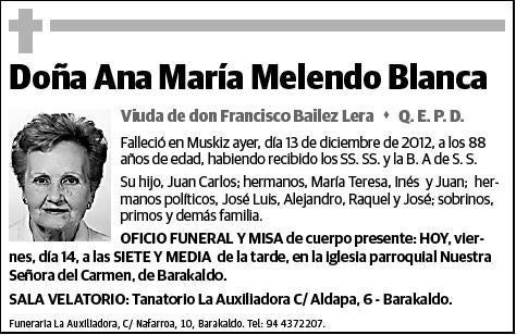 MELENDO BLANCA,ANA MARIA