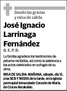 LARRINAGA FERNANDEZ,JOSE IGNACIO