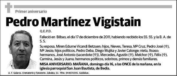 MARTINEZ VIGISTAIN,PEDRO