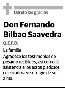 BILBAO SAAVEDRA,FERNANDO