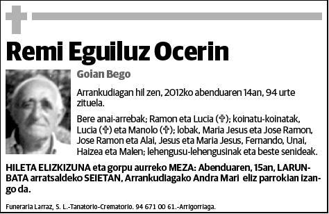 EGUILUZ OCERIN,REMI