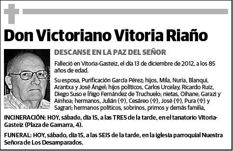 VITORIA RIAÑO,VICTORIANO