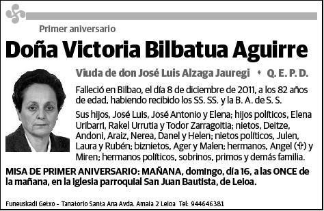 BILBATUA AGUIRRE,VICTORIA