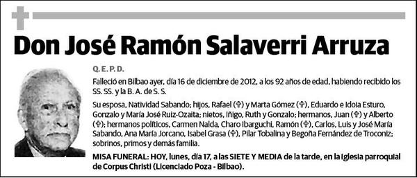 SALAVERRI ARRUZA,JOSE RAMON
