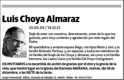 CHOYA ALMARAZ,LUIS