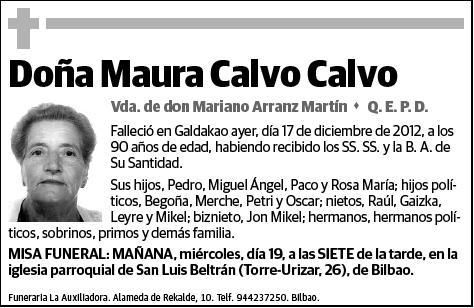 CALVO CALVO,MAURA