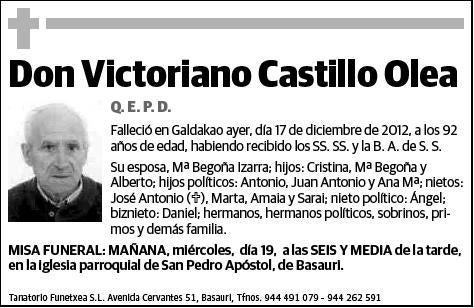 CASTILLO OLEA,VICTORIANO