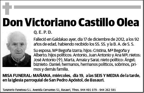 CASTILLO OLEA,VICTORIANO