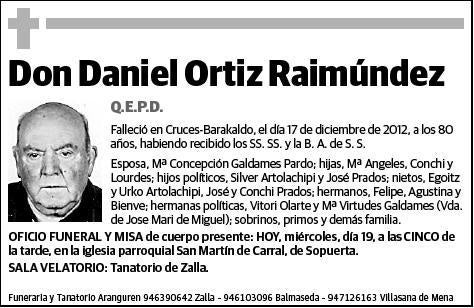 ORTIZ RAIMUNDEZ,DANIEL