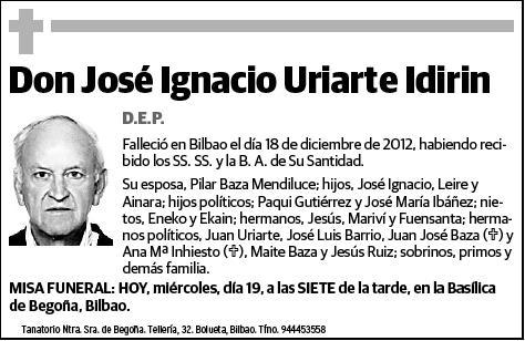 URIARTE IDIRIN,JOSE IGNACIO