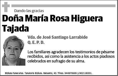 HIGUERA TAJADA,MARIA ROSA