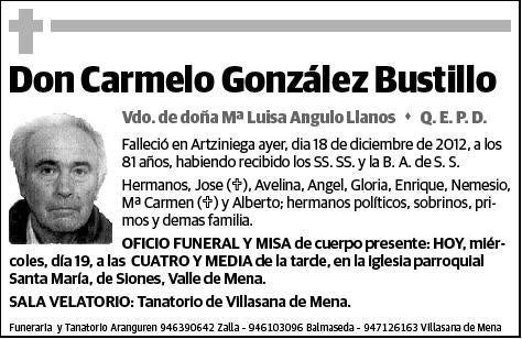 GONZALEZ BUSTILLO,CARMELO