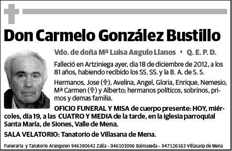 GONZALEZ BUSTILLO,CARMELO