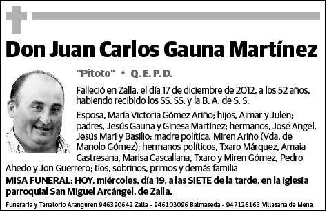 GAUNA MARTINEZ,JUAN CARLOS