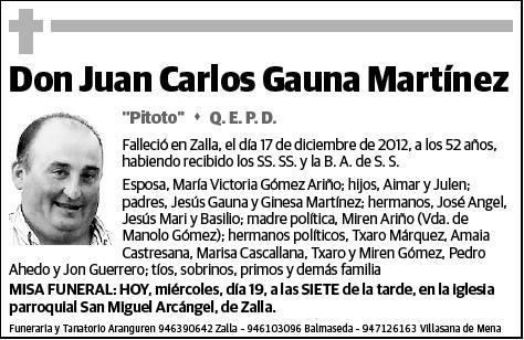 GAUNA MARTINEZ,JUAN CARLOS