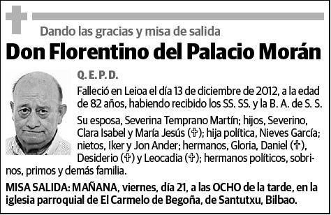 DEL PALACIO MORAN,FLORENTINO