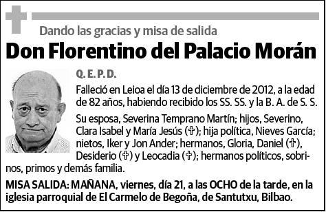 DEL PALACIO MORAN,FLORENTINO